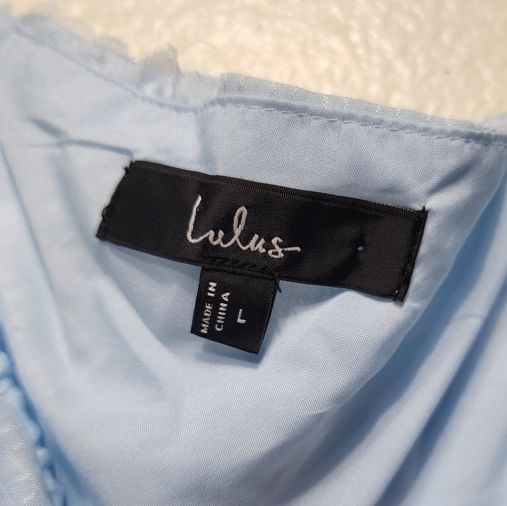 Lulu's Light Blue Midi Dress - Picture 11 of 11